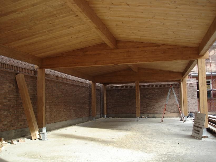 Chioschi e Gazebi in legno Bergamasca Costruzioni Legno Pensiline Fotovoltaiche