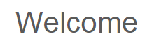 WELCOMESERVICE
