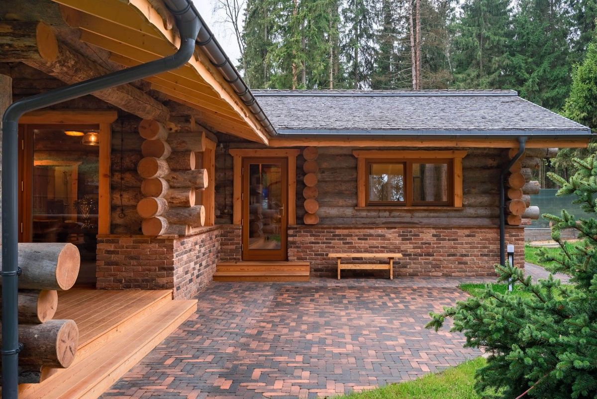 Case in legno Heptadome Casa in Legno, con Sauna: Vivere Naturale, Vivere Bene