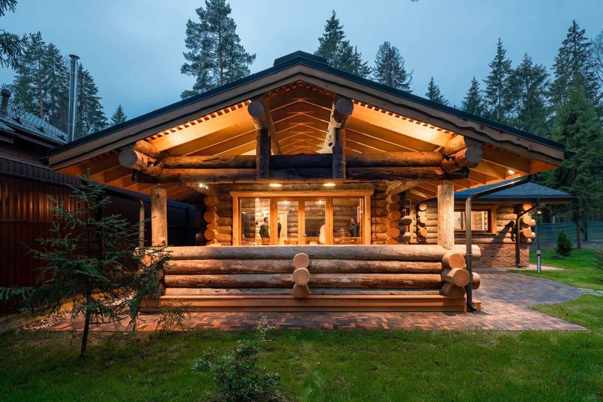 Case in legno Heptadome Casa in Legno, con Sauna: Vivere Naturale, Vivere Bene