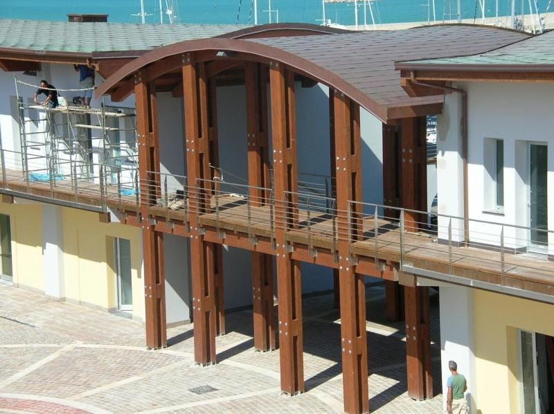 Strutture ricettive (hotel, villaggi) in legno COSTANTINI LEGNO - L.A. COST Marina Dorica