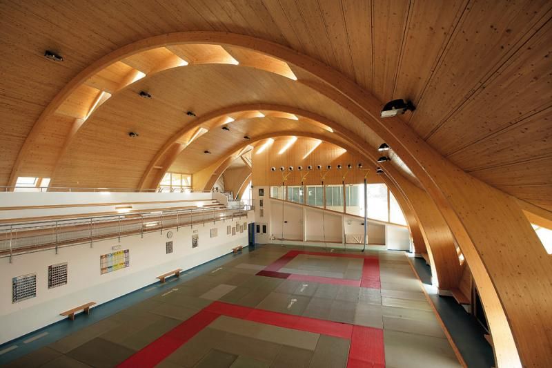 Edifici Pubblici (scuole, chiese) in legno COSTANTINI LEGNO - L.A. COST Centro Sportivo Università di Siena