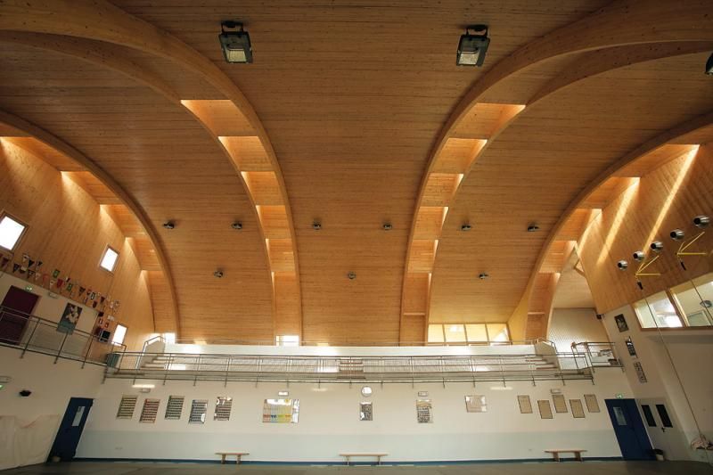 Edifici Pubblici (scuole, chiese) in legno COSTANTINI LEGNO - L.A. COST Centro Sportivo Università di Siena