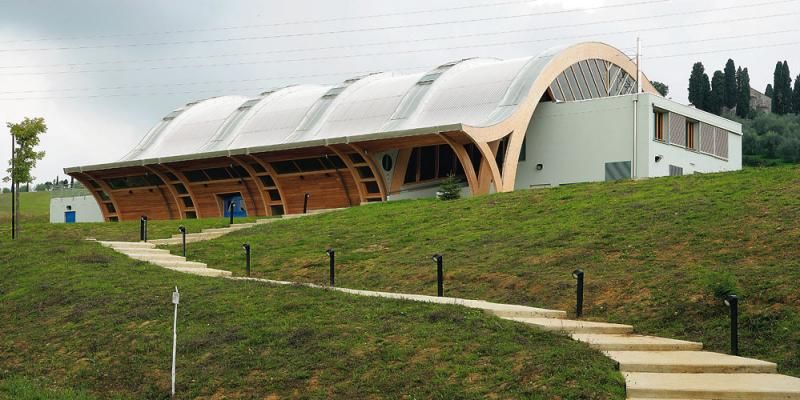 Edifici Pubblici (scuole, chiese) in legno COSTANTINI LEGNO - L.A. COST Centro Sportivo Università di Siena