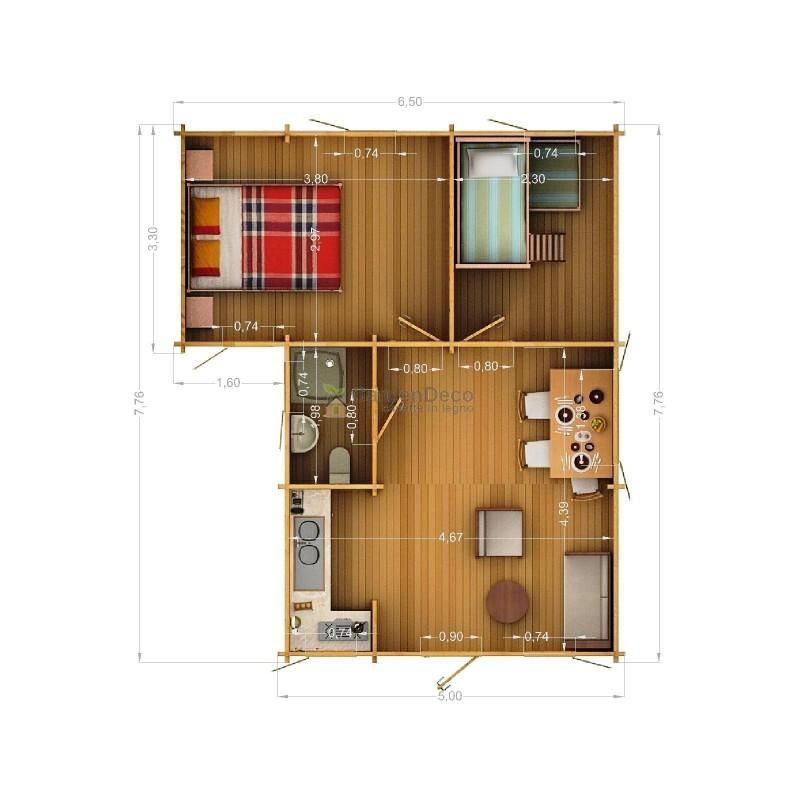 Baite e Chalet in legno GARDENDECO Bungalow Dan