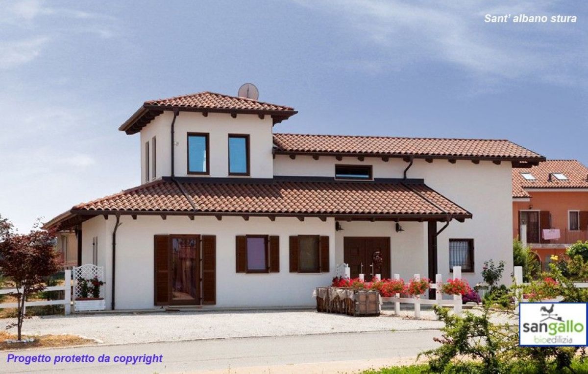 Case in legno Sangallo S.r.l. Casa in bioedilizia costruita su progetto /Sant' Albano Stura (CN)
