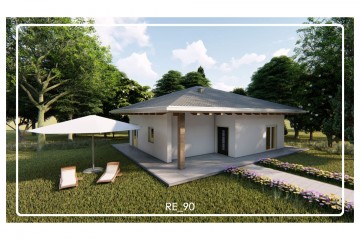 Modello Casa in Legno su progetto da noi proposto  modificabile RE 90 di Sangallo S.r.l.
