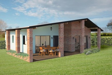 Modello Casa in Legno Su progetto da noi proposto  modificabile   RE 125 di Sangallo S.r.l.