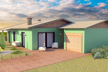 Modello Casa in Legno Su progetto da noi proposto  modificabile   RE 174 di Sangallo S.r.l.