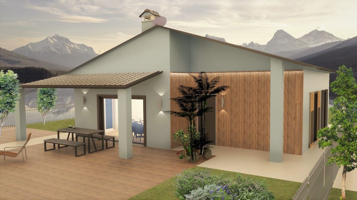 Case in legno Sangallo S.r.l.  su progetto da noi proposto  modificabile  RE 103