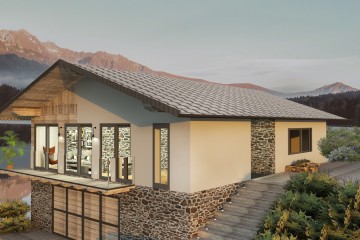 Modello Casa in Legno Su progetto da noi proposto  modificabile   RE 139 di Sangallo S.r.l.