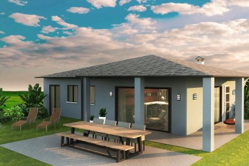 Modello Casa in Legno Su progetto da noi proposto  modificabile   RE 143 di Sangallo S.r.l.