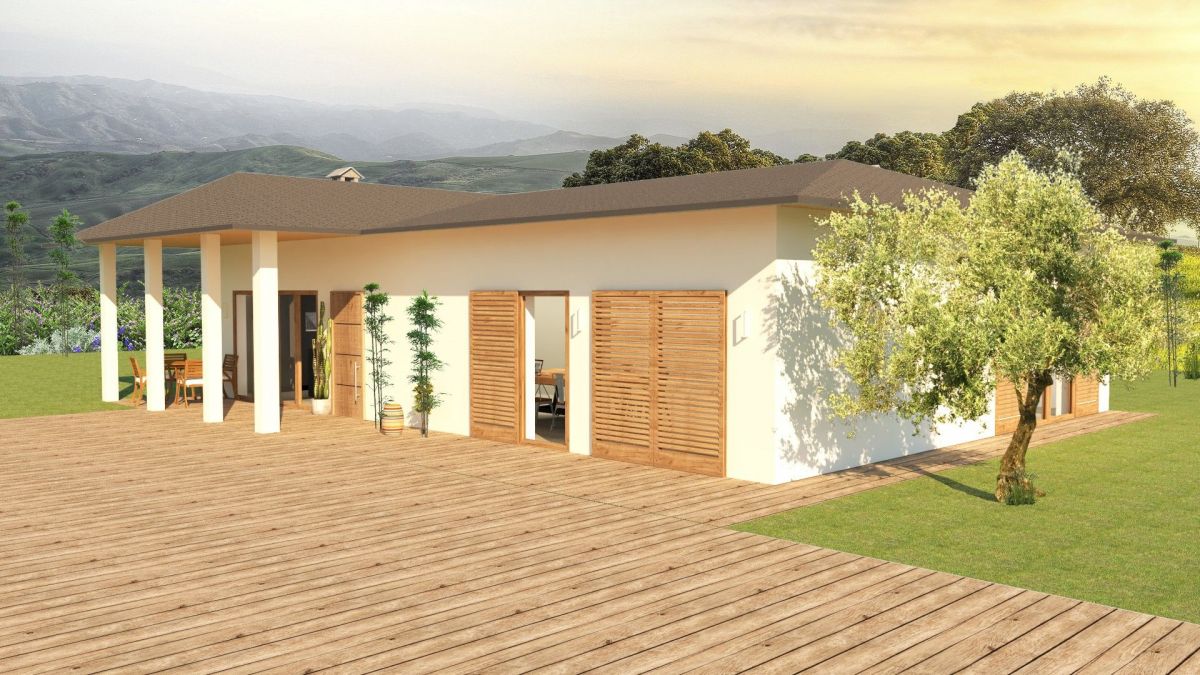 Case in legno Sangallo S.r.l. su progetto da noi proposto  modificabile   RE 155