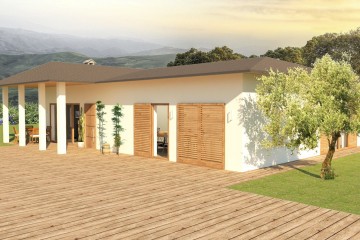 Modello Casa in Legno Su progetto da noi proposto  modificabile   RE 155 di Sangallo S.r.l.