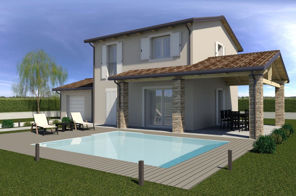 Case in legno ECOHOUSE srl Modello Faenza