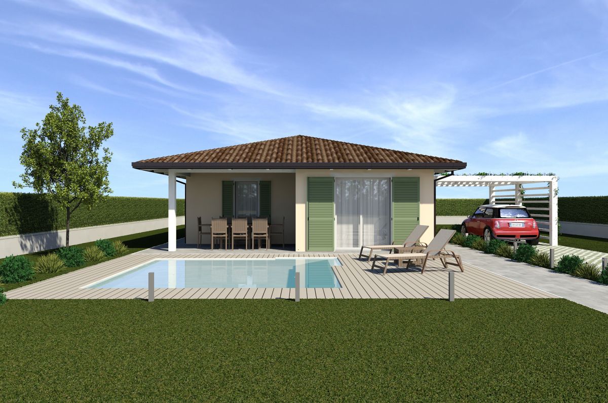 Case in legno ECOHOUSE srl Modello Rimini