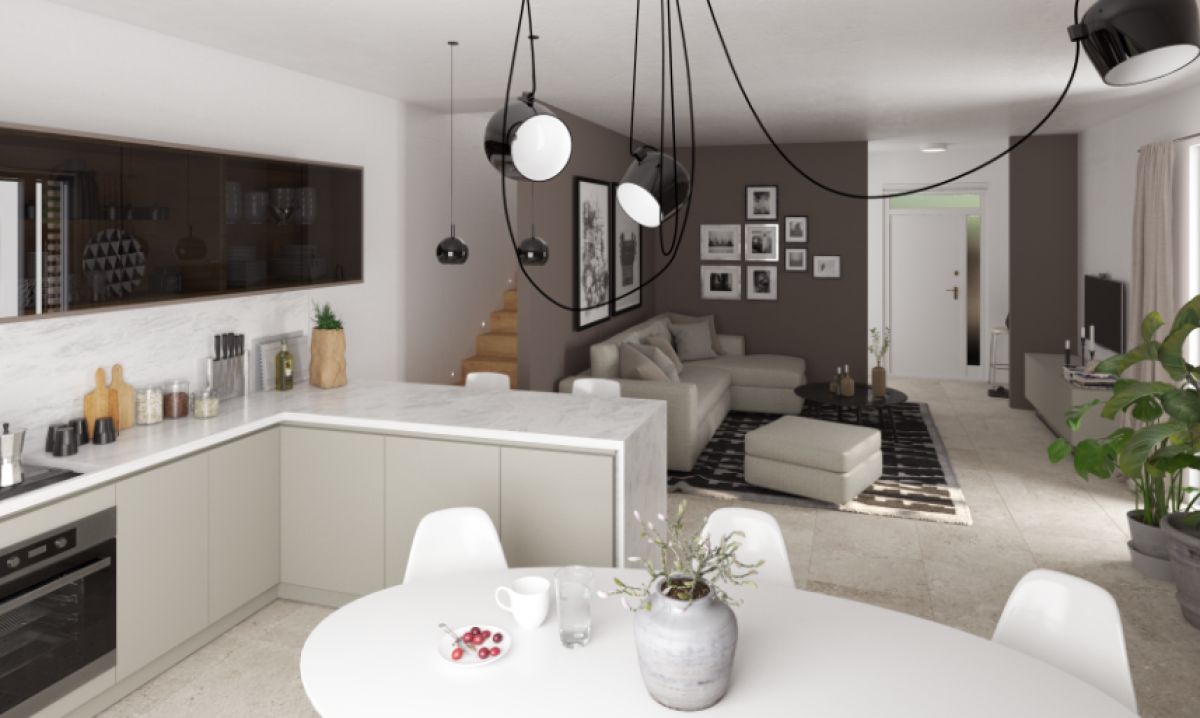 Case in legno Evoluthion  VILLE A SCHIERA PREFABBRICATE IN LEGNO