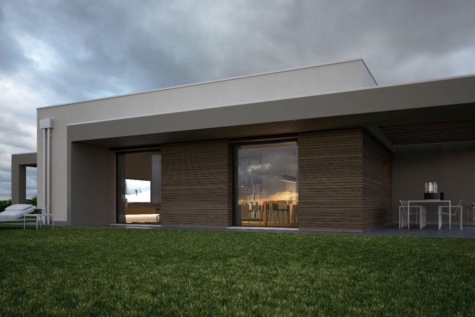 Casa in Legno in stile Moderno: HEMMACASA115