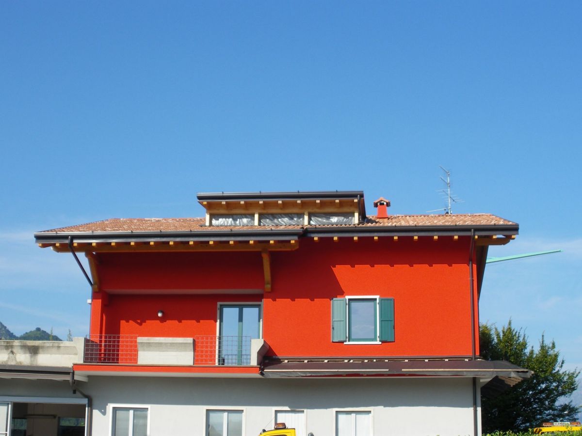 Ampliamenti in legno BCL Bergamasca Costruzioni Legno Casa sopraelevazione in legno lamellare cert. PEFC FSC - provincia di Milano