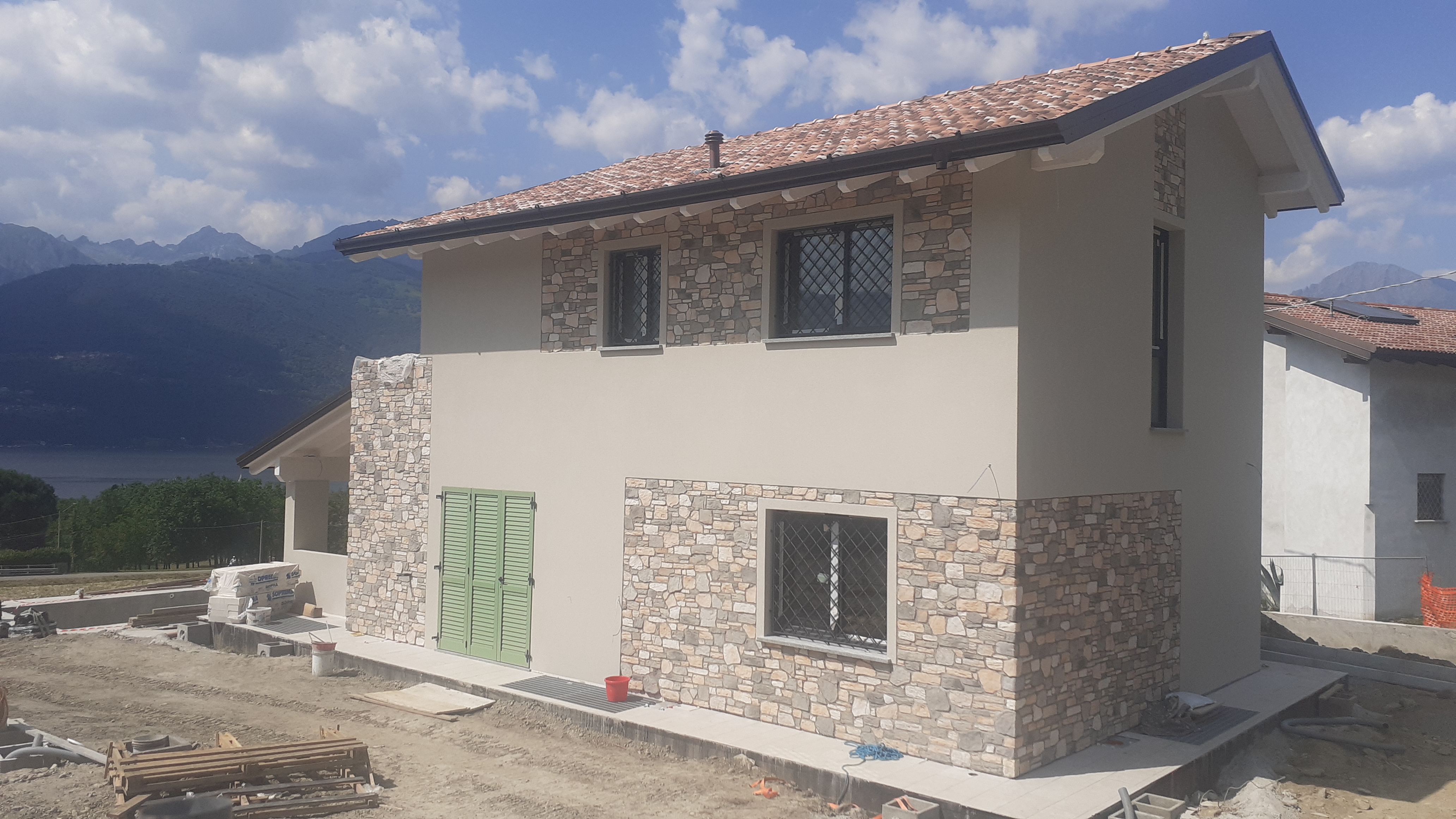 Planimetria della costruzione Casa in Legno modello Villa Lecco Tecnologia in XLAM  di BCL Bergamasca Costruzioni Legno