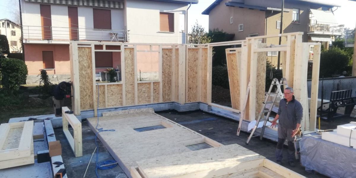 Case in legno BCL Bergamasca Costruzioni Legno Villa TELAIO Timber Frame