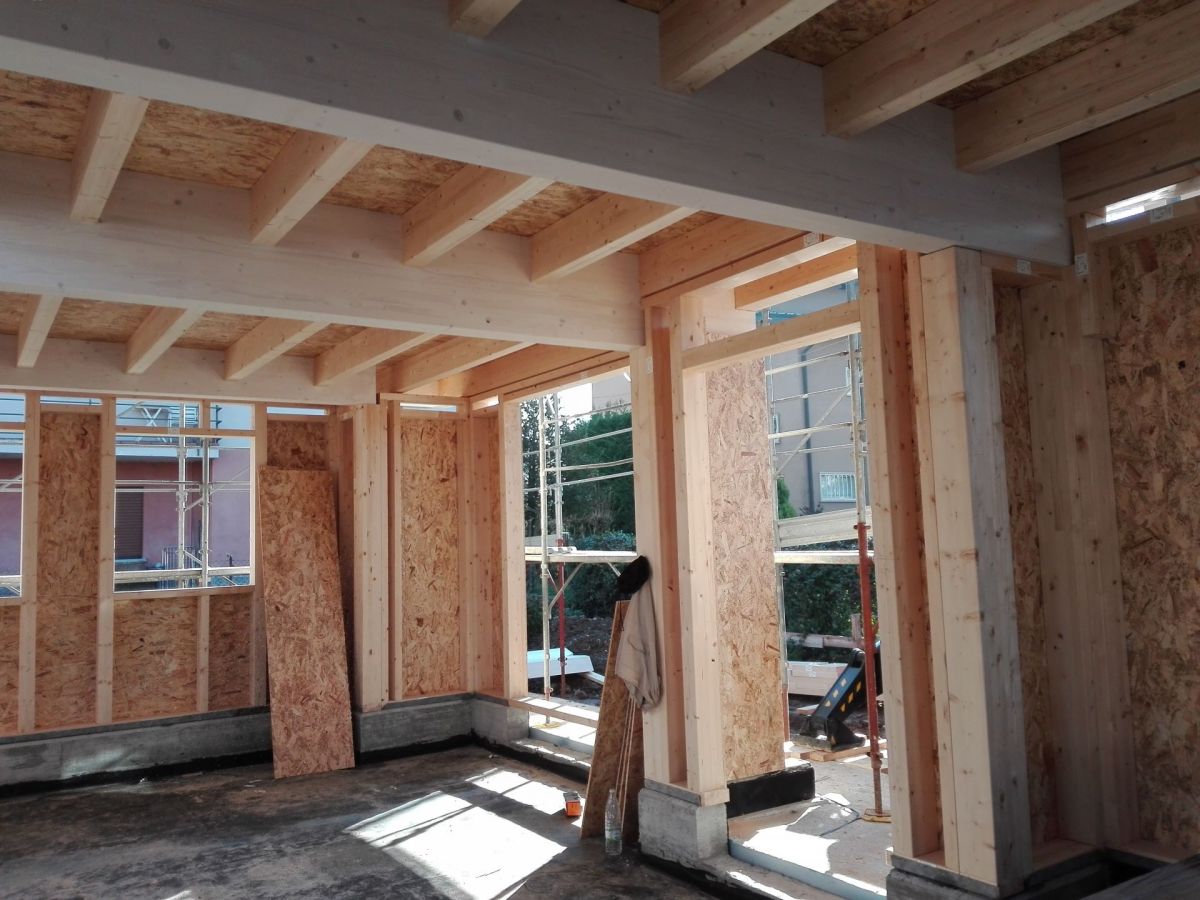 Case in legno BCL Bergamasca Costruzioni Legno Villa TELAIO Timber Frame