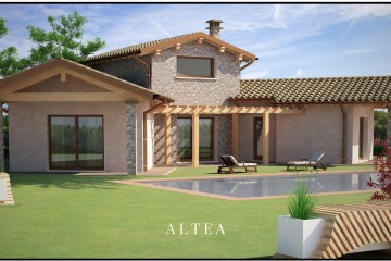 Modello Casa in Legno VILLA XLAM di BCL Bergamasca Costruzioni Legno