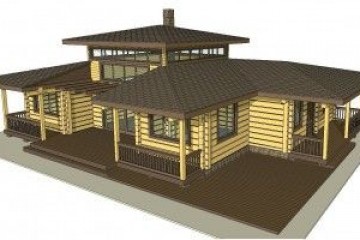 Chalet di Legno ecocottage 1 di HEALTHY LIFE HOUSES & WHEELS HOUSES