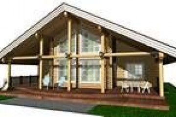 Modello Casa in Legno ECOCOTTAGE RESIDENZIALE DI MONTAGNA di HEALTHY LIFE HOUSES & WHEELS HOUSES