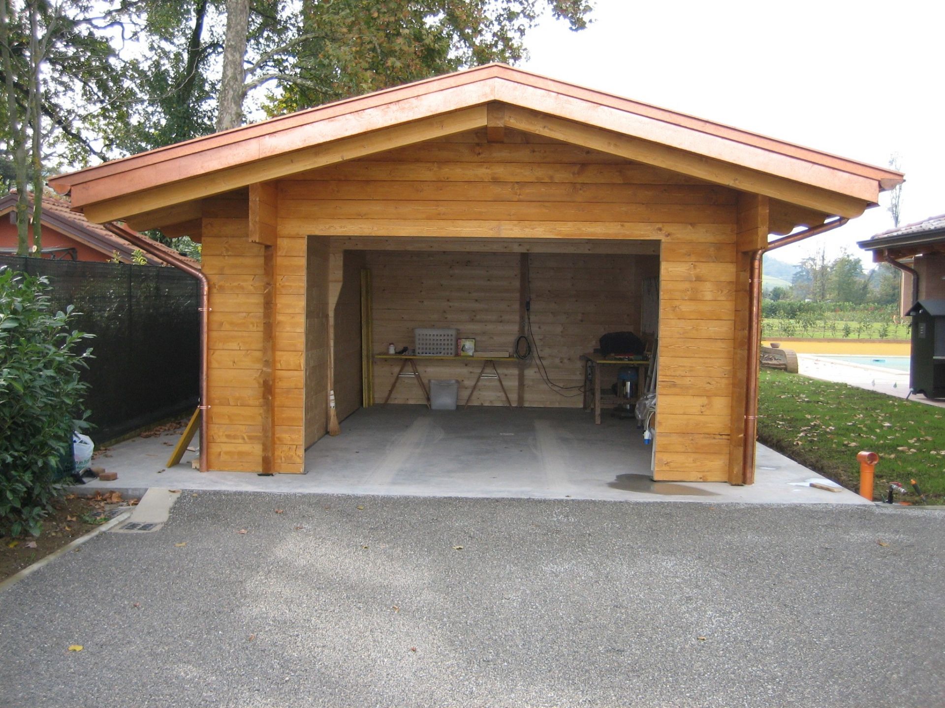 Case in legno Bergamasca Costruzioni Legno Garage