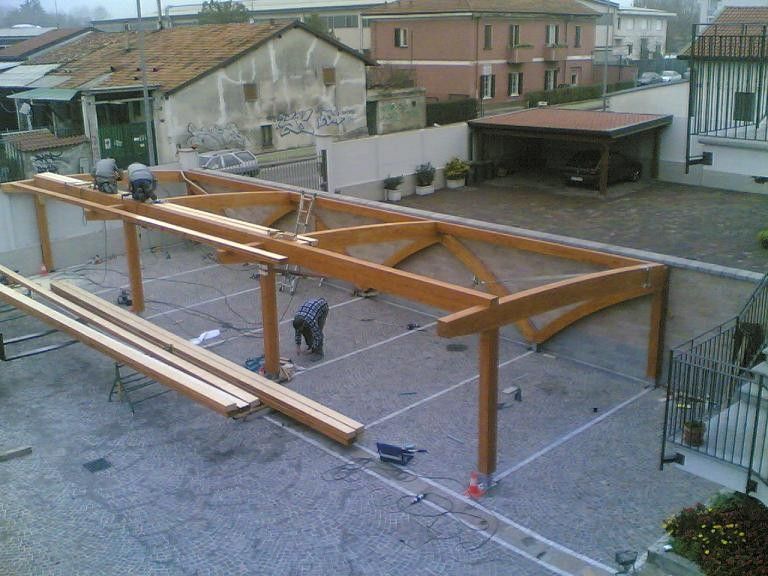 Chioschi e Gazebi in legno Bergamasca Costruzioni Legno Pensiline Fotovoltaiche