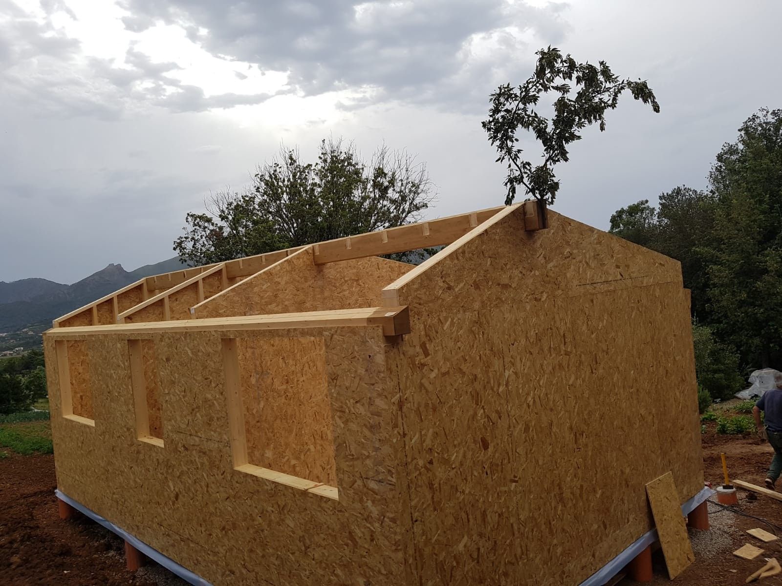Case in legno Bergamasca Costruzioni Legno Case Vacanza struttura a Telaio (Timber Frame)