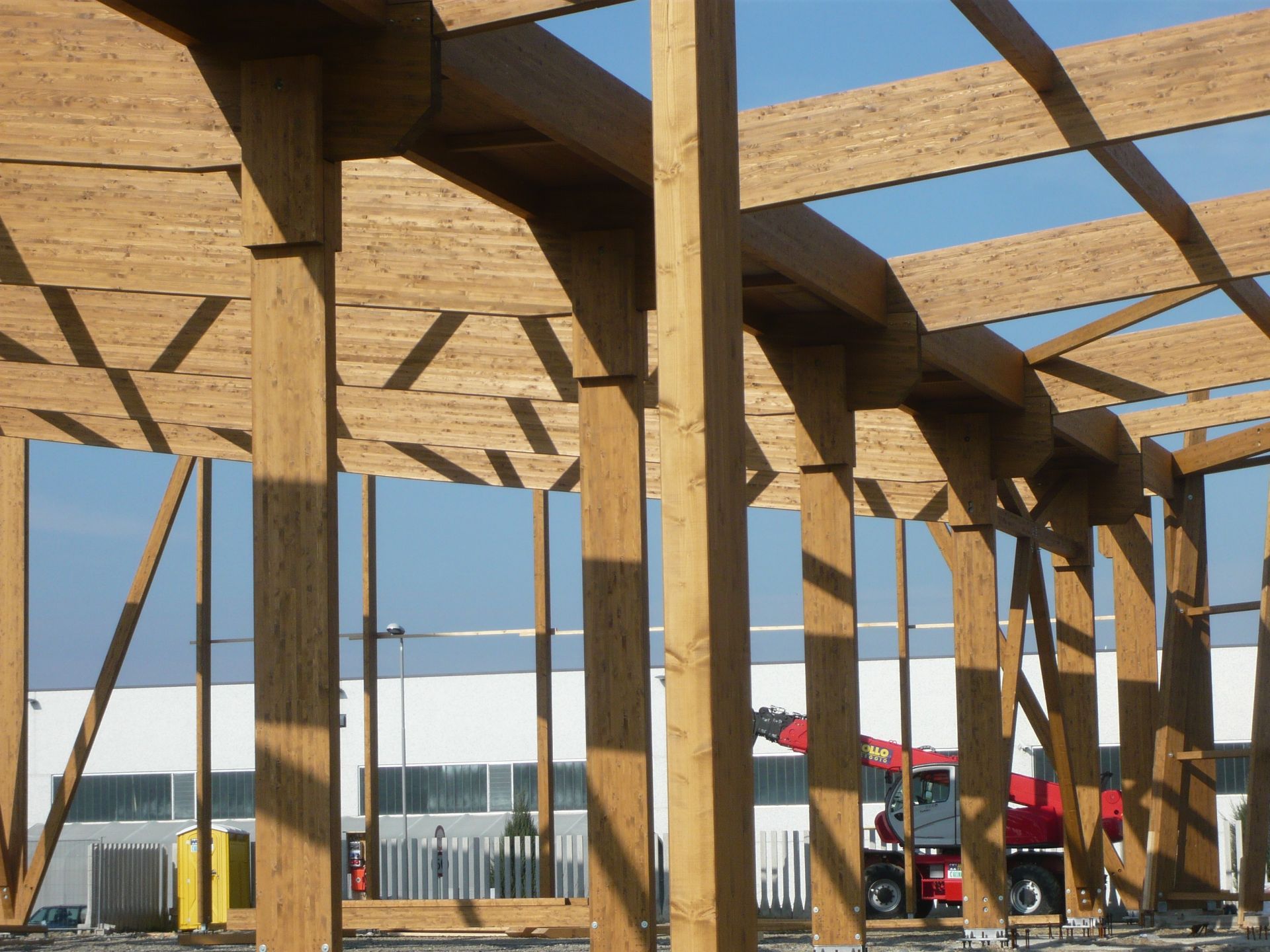 Chioschi e Gazebi in legno Bergamasca Costruzioni Legno Struttura Industriale Tetto in legno lamellare