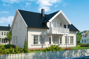 Modello Casa in Legno MODELLO 202 di NORGES HUS