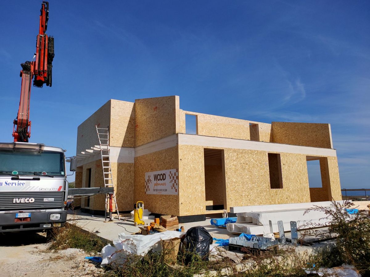 Case in legno Wood planner Villa vista mare