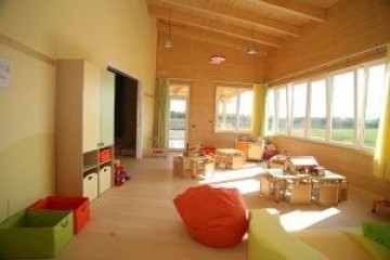 Modello Edificio Pubblico (scuola, chiesa) in Legno Scuola Materna  - Modena di RIKO-HISE srl - Arch. Daniele Bonzi