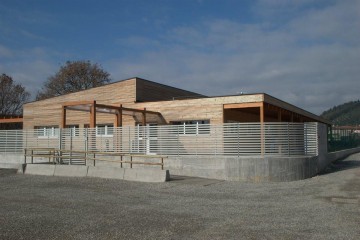 Modello Edificio Pubblico (scuola, chiesa) in Legno SCUOLA MATERNA - privata  . CALCI (PI) di RIKO-HISE srl - Arch. Daniele Bonzi