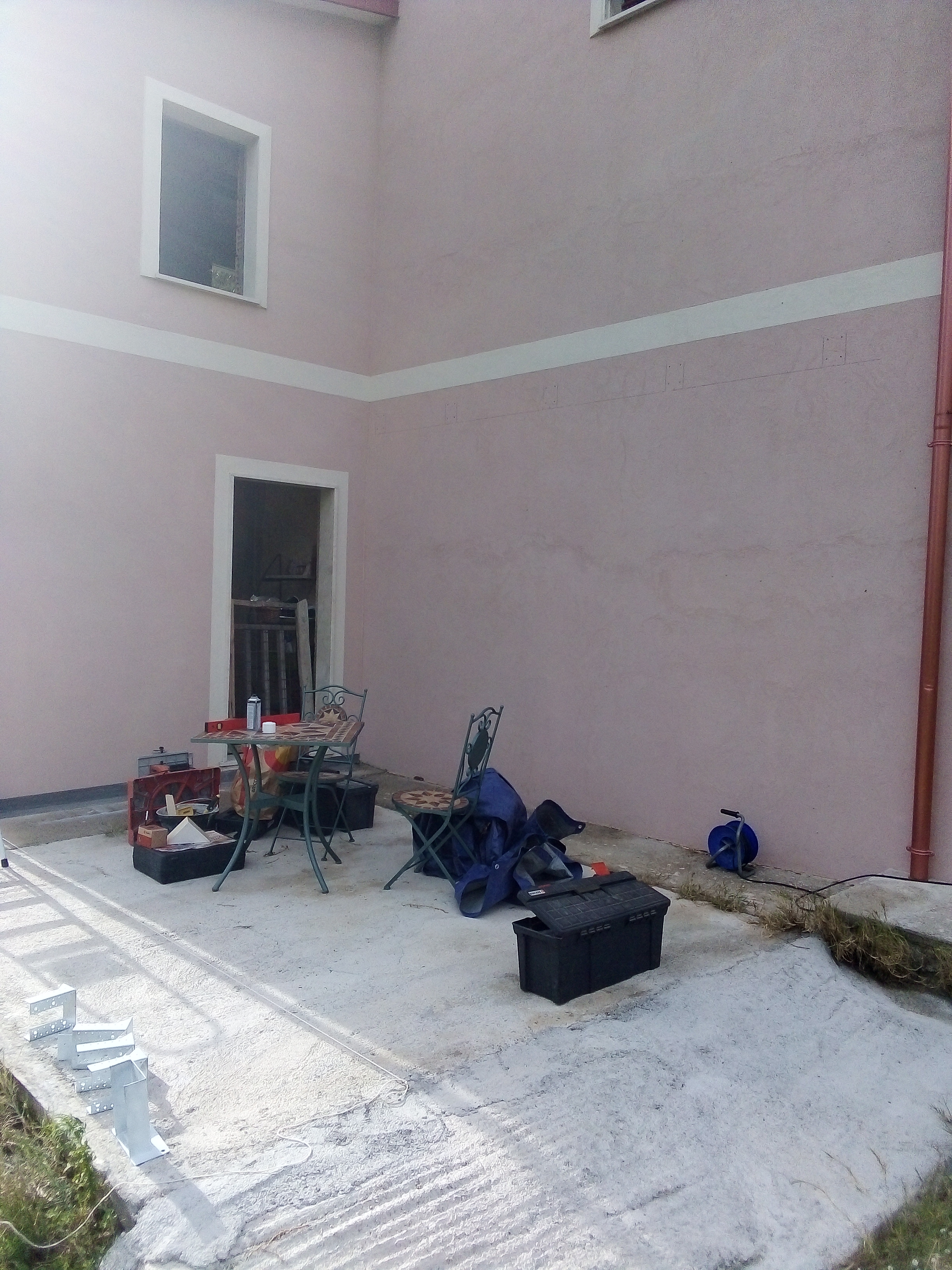 Planimetria della costruzione Ampliamento in Legno modello Gazebo in legno lamellare bianco di Serramenti Rigano' Group