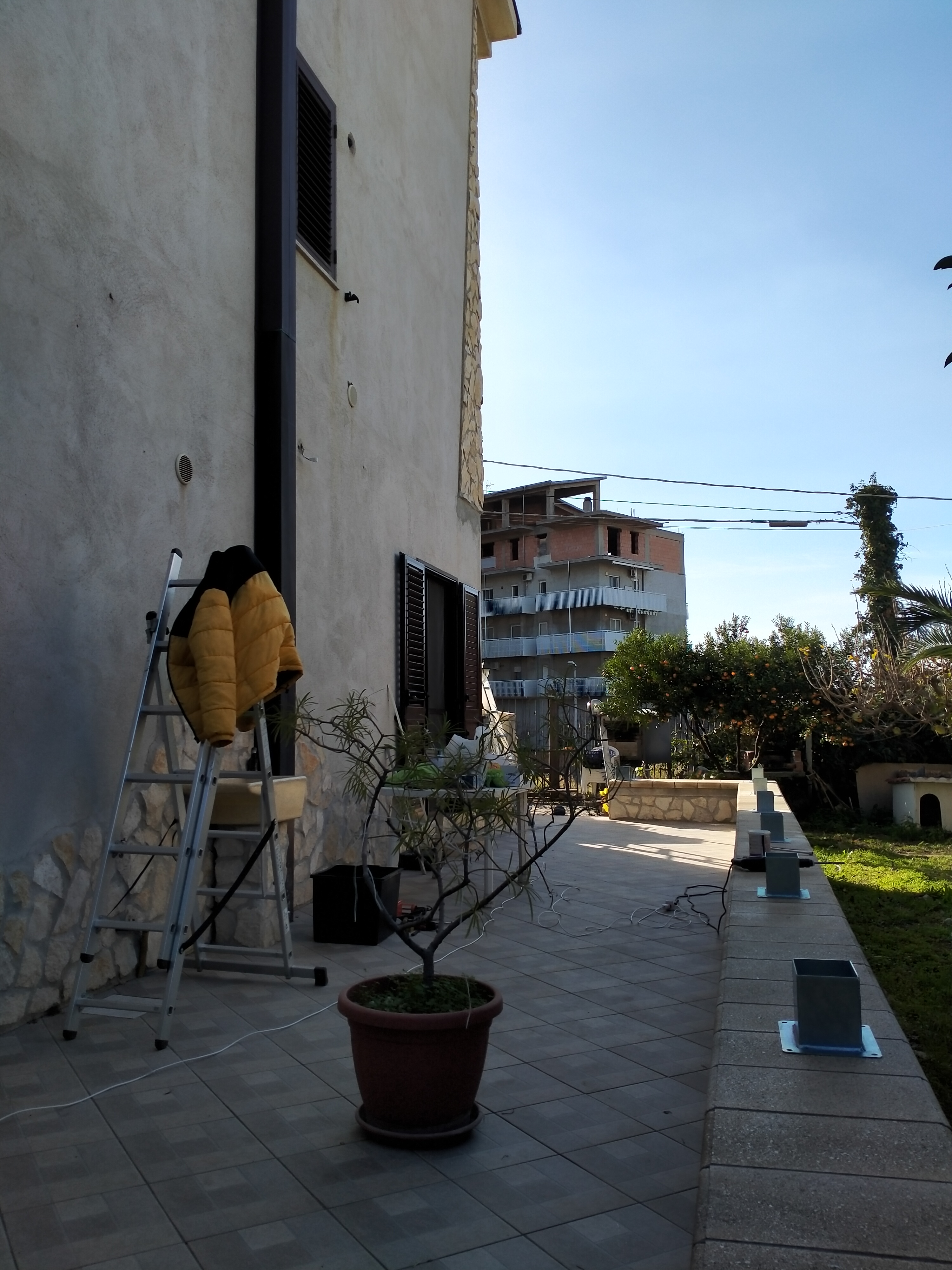 Planimetria della costruzione Ampliamento in Legno modello Terrazzo coperto in legno lamellare di Serramenti Rigano' Group