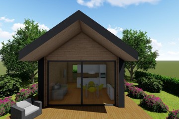 Modello Casa in Legno Rendering di una villetta di Holz service