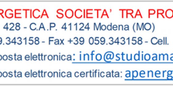 AP ENERGETICA STP SRL - Professionista