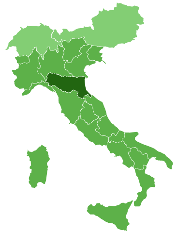 Mappa Regioni Italia e nazioni europee Svizzera e Austria