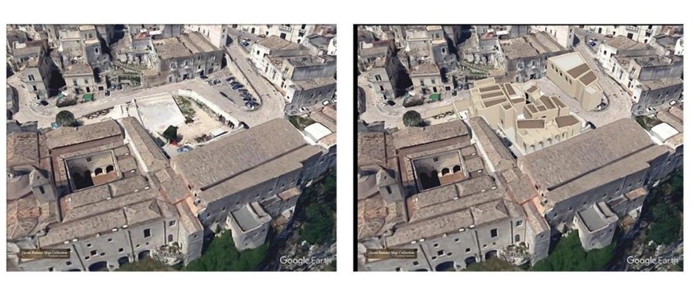 Progetto del Museo della Cultura  nei Sassi di Matera realizzato da maurizio crocco,  a Roma