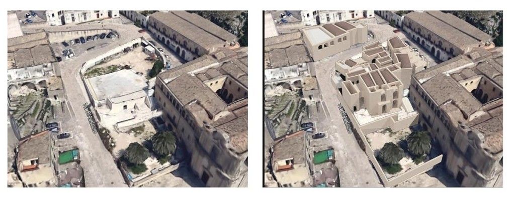 Progetto del Museo della Cultura  nei Sassi di Matera realizzato da maurizio crocco,  a Roma