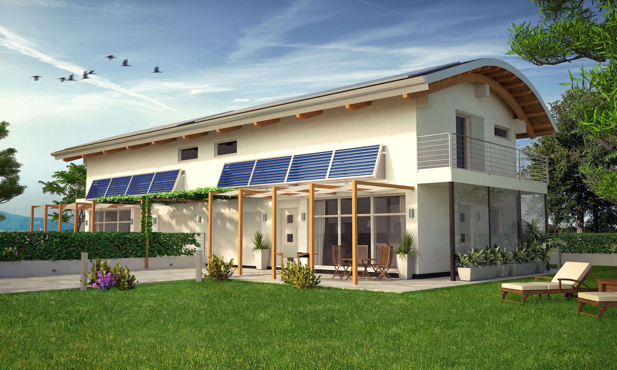 Progetto CASA GIRASOLE realizzato da STUDIO SOLARDESIGN di ARCH. PERFETTO,  a Lombardore
