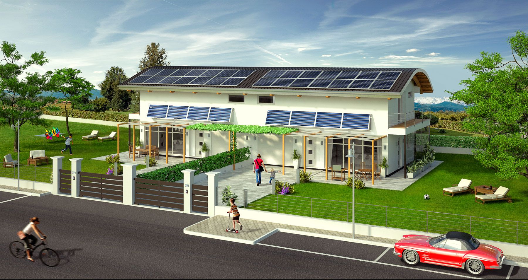 Progetto CASA GIRASOLE realizzato da STUDIO SOLARDESIGN di ARCH. PERFETTO,  a Lombardore