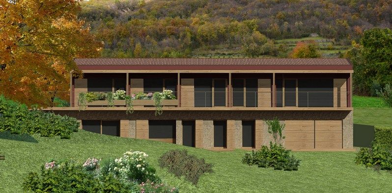 Casa in legno a  Marostica (VI) realizzato da ARCHITETTO MICHELE SLAVIERO, Progettazione architettonica a Vicenza