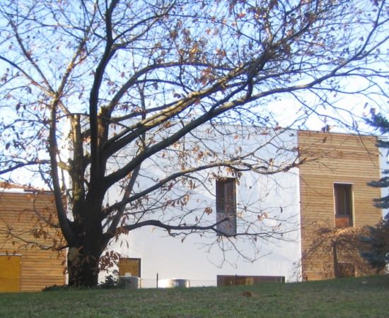 Progetto di edificio residenziale in legno realizzato da Fulvio Miatello,  a Vedano Olona