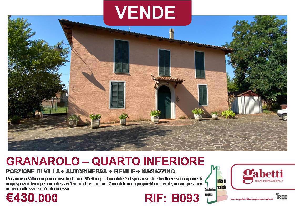 Villa o villino Granarolo dell'Emilia B093VRG
