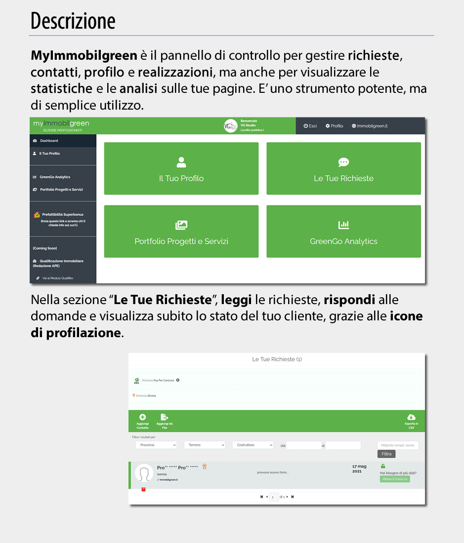 Descrizione My Immobilgreen